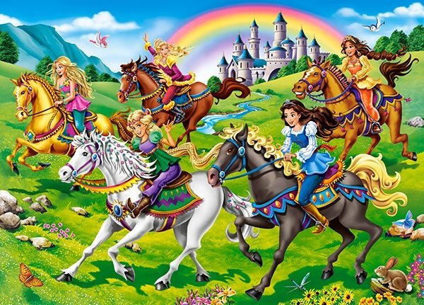 Dėlionė Princess Horse Ride Castorland, 260 detalių kaina ir informacija | Dėlionės (puzzle) | pigu.lt