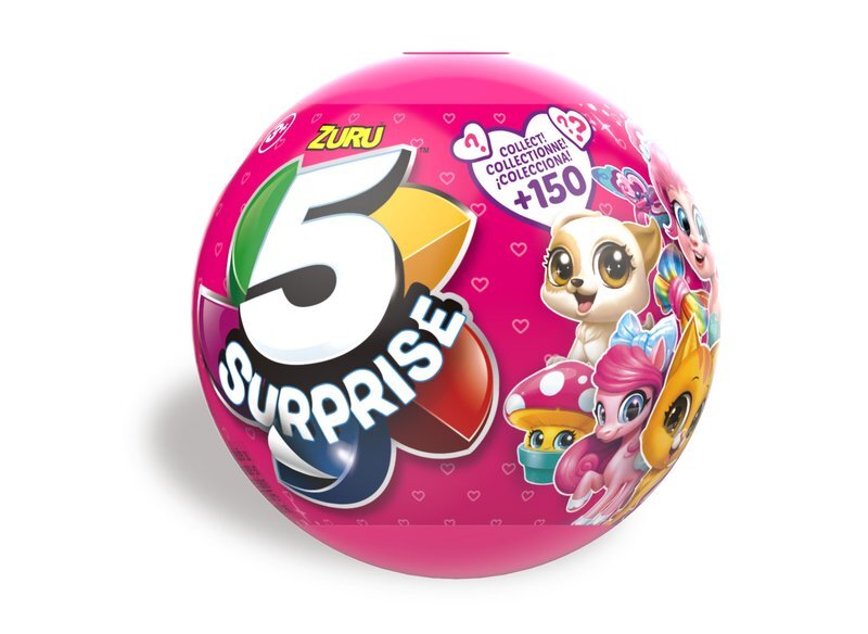 5 SURPRISE kamuolys-siurprizas mergaitėms Zuru kaina ir informacija | Žaislai mergaitėms | pigu.lt
