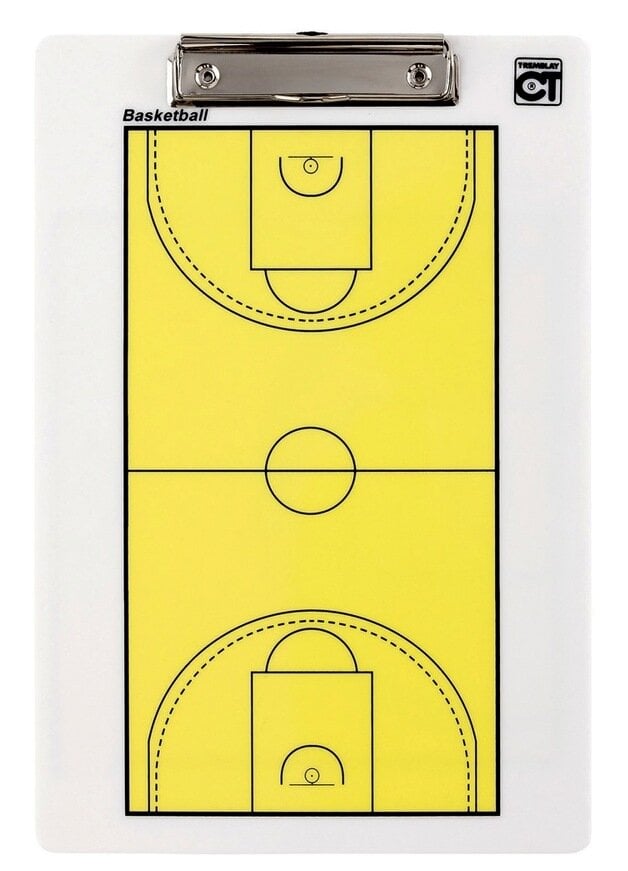 Taktinė krepšinio lenta Tremblay, geltona цена и информация | Kitos krepšinio prekės | pigu.lt