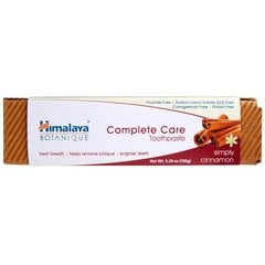 Зубная паста с ароматом корицы Himalaya Botanique Complete Care 150 г цена и информация | Зубные щетки, пасты | pigu.lt