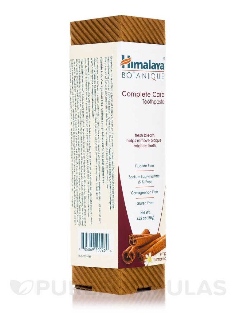 Dantų cinamono skonio Himalaya Botanique Complete Care 150 g kaina ir informacija | Dantų šepetėliai, pastos | pigu.lt