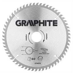 Диск для циркулярной пилы, 200 x 30 мм цена и информация | Graphite Товары для сада | pigu.lt