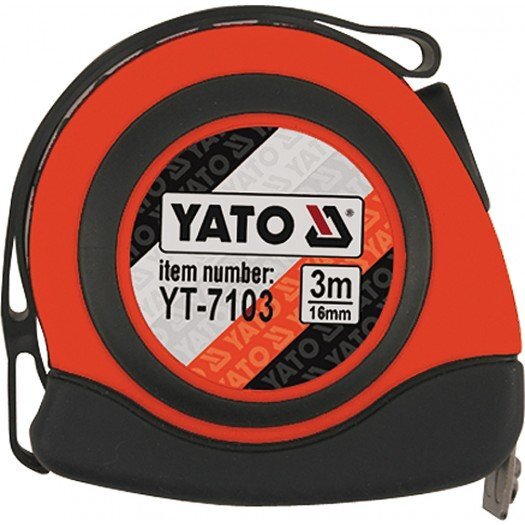 Ruletė su magnetu Yato, 3 m цена и информация | Mechaniniai įrankiai | pigu.lt