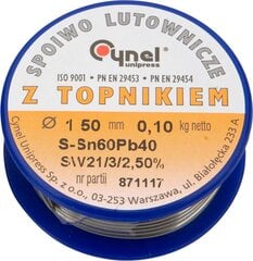 Комплект для пайки 97% Sn,D2.5mm,3%Cu,100g цена и информация | Механические инструменты | pigu.lt