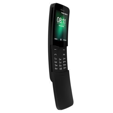 Nokia 8110, Dual SIM, Black kaina ir informacija | Mobilieji telefonai | pigu.lt