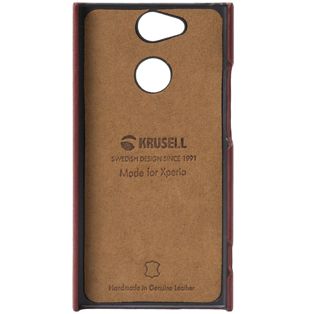 Krusell Sunne Cover, skirtas Sony Xperia XA2, raudonas kaina ir informacija | Telefono dėklai | pigu.lt
