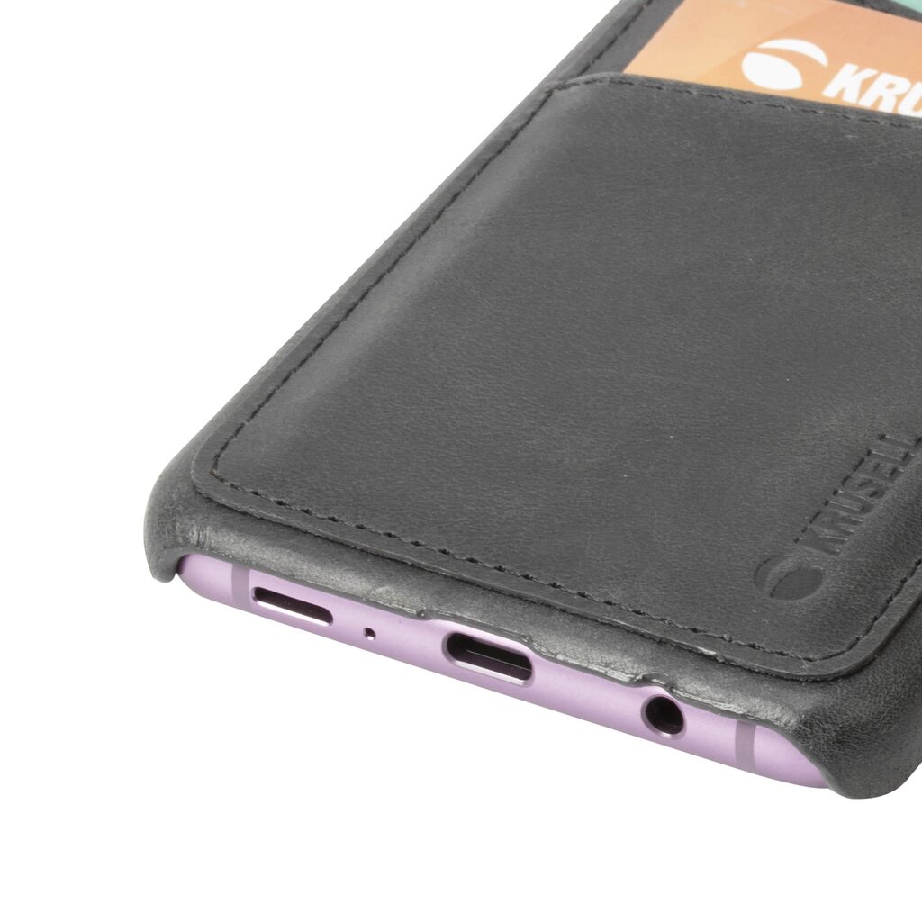 Krusell Sunne 2 Card Cover, skirtas Samsung Galaxy S9+, juodas kaina ir informacija | Telefono dėklai | pigu.lt