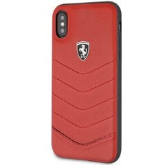 Жесткий чехол Ferrari FEHQUHCPXRE iPhone X|Xs черный|красный цена и информация | Чехлы для телефонов | pigu.lt