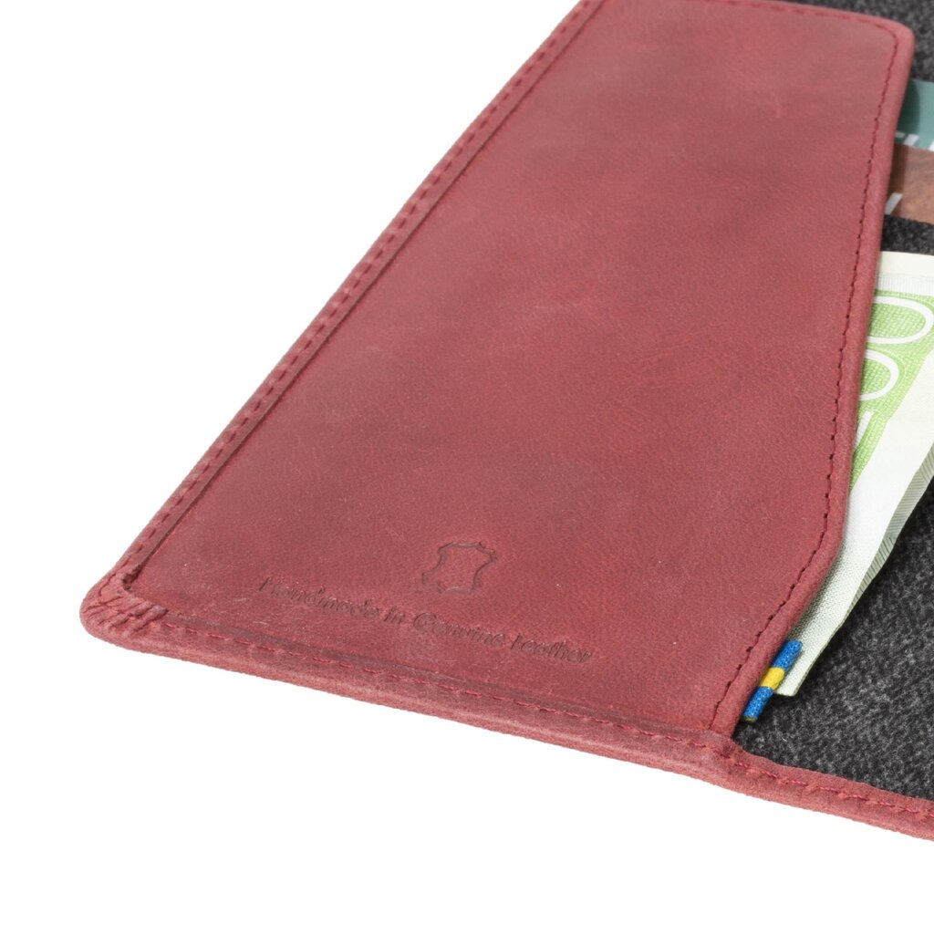 Krusell Sunne 2 Card Foliowallet, skirtas Sony Xperia L2, raudonas kaina ir informacija | Telefono dėklai | pigu.lt
