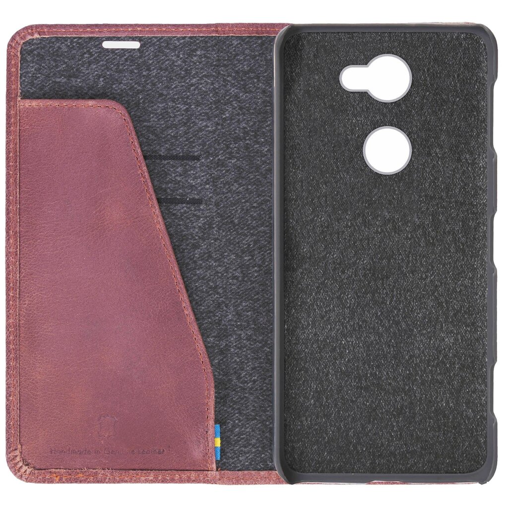 Krusell Sunne 2 Card Foliowallet, skirtas Sony Xperia XA2, raudonas цена и информация | Telefono dėklai | pigu.lt