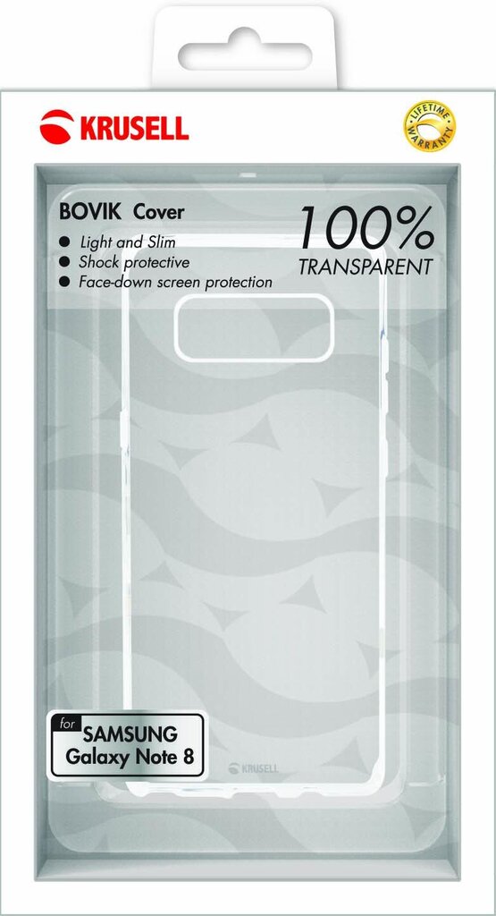 Krusell Bovik Cover, skirtas Samsung Galaxy Note 8, skaidrus цена и информация | Telefono dėklai | pigu.lt
