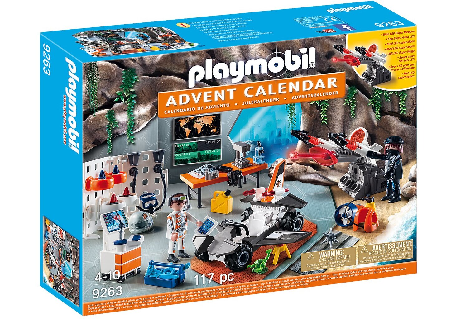 9263 PLAYMOBIL® Advento kalendorius Agentų dirbtuvės цена и информация | Konstruktoriai ir kaladėlės | pigu.lt