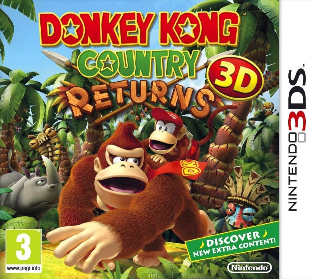 Donkey Kong Country Returns 3D, Nintendo 3DS kaina ir informacija | Kompiuteriniai žaidimai | pigu.lt