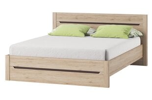 Кровать Desjo 53, 160x200 cm, коричневый цена и информация | Кровати | pigu.lt