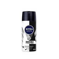 Dezodorantas Nivea Invisible For Black & White Antiperspirant for Men In Spray, 100 ml kaina ir informacija | Dezodorantai | pigu.lt