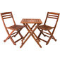 Lauko stalas Rouen, rudas kaina ir informacija | Lauko stalai, staliukai | pigu.lt
