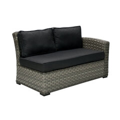 Lauko sofa Geneva, pilka kaina ir informacija | Lauko kėdės, foteliai, pufai | pigu.lt