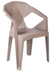 Садовый стул Muze, песочный цена и информация | Садовые стулья, кресла, пуфы | pigu.lt