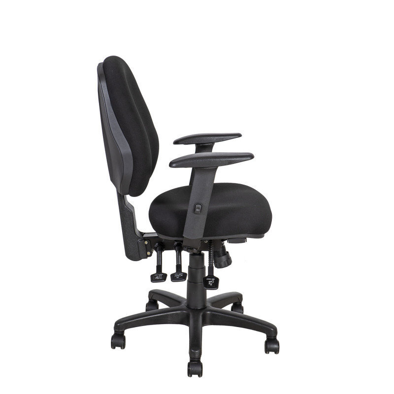 Biuro kėdė Saga, juoda цена и информация | Biuro kėdės | pigu.lt
