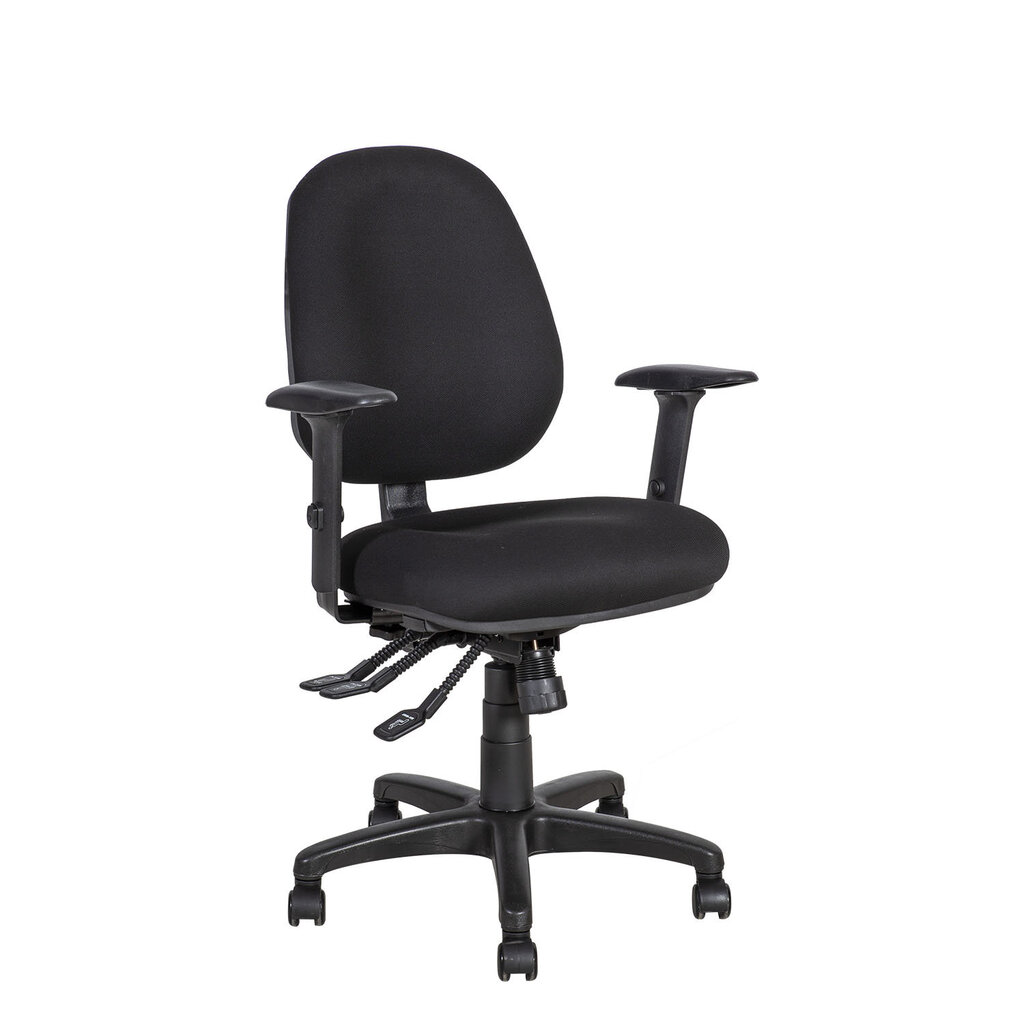 Biuro kėdė Saga, juoda kaina ir informacija | Biuro kėdės | pigu.lt