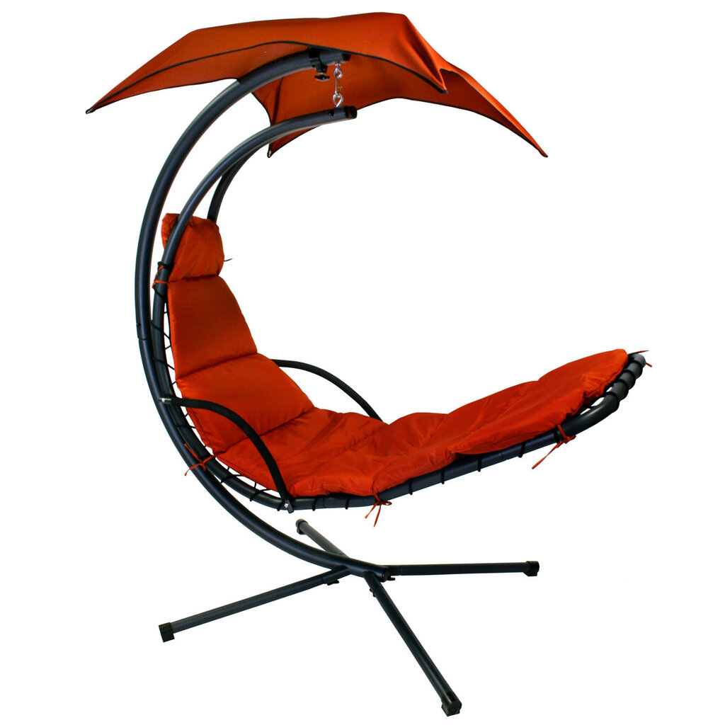 Pakabinamas krėslas Dream, raudonas/juodas kaina ir informacija | Lauko kėdės, foteliai, pufai | pigu.lt