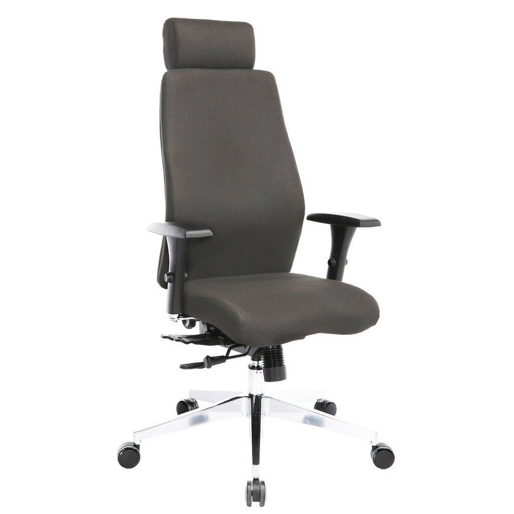 Biuro kėdė Smart Extra, pilka kaina ir informacija | Biuro kėdės | pigu.lt