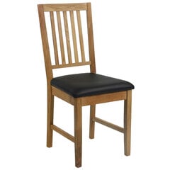 Kėdė Home4You Gloucester, juoda kaina ir informacija | Virtuvės ir valgomojo kėdės | pigu.lt