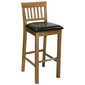 Baro kėdė Home4You Laura, ruda kaina ir informacija | Virtuvės ir valgomojo kėdės | pigu.lt