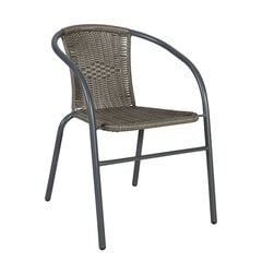 Kėdė Bistro, pilka kaina ir informacija | Lauko kėdės, foteliai, pufai | pigu.lt