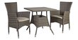 Stalas Paloma, 74x74x72,5 cm, pilkas kaina ir informacija | Lauko stalai, staliukai | pigu.lt