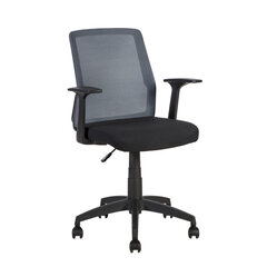 Biuro kėdė Alpha, juoda kaina ir informacija | Biuro kėdės | pigu.lt