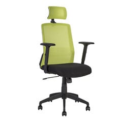 Офисный стул Bravo, черный/зеленый цена и информация | Офисные кресла | pigu.lt
