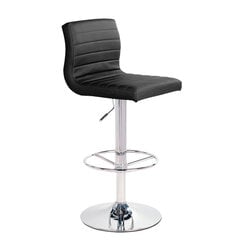 Барный-полубарный стул Aura, черный цена и информация | Стулья для кухни и столовой | pigu.lt