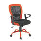 Biuro kėdė Leno, juoda/oranžinė цена и информация | Biuro kėdės | pigu.lt