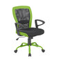 Biuro kėdė Leno, juoda/žalia цена и информация | Biuro kėdės | pigu.lt
