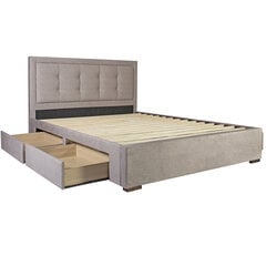 Кровать DUKE 160 х 200 см 4-ящика, бежевый цена и информация | Кровати | pigu.lt