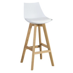 Барный стул Sonja, белый цена и информация | Стулья для кухни и столовой | pigu.lt
