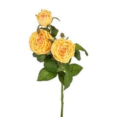 Искусственный цветок РОЗА 70см, жёлтый цена и информация | Искусственные цветы | pigu.lt