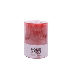Свеча VELVET ROSE D6.8xH9.5 cм, красная (аромат - роза) цена и информация | Подсвечники, свечи | pigu.lt