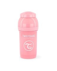 Buteliukas Twistshake Anti-Colic, 180 ml, pastel pink kaina ir informacija | Buteliukai kūdikiams ir jų priedai | pigu.lt