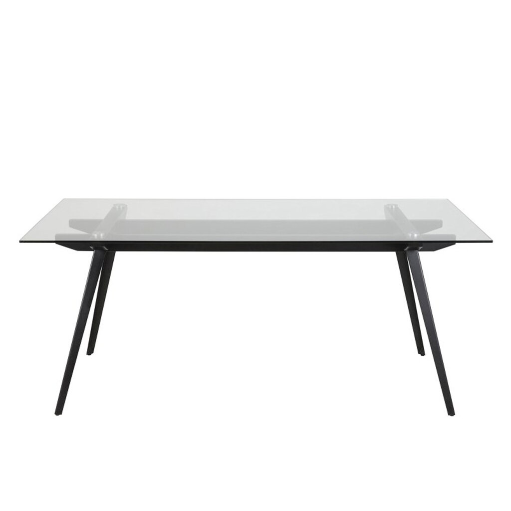 Valgomojo stalas Monti, juodas цена и информация | Virtuvės ir valgomojo stalai, staliukai | pigu.lt