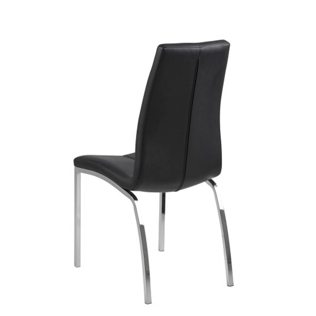 4-ių kėdžių komplektas Asama, juodas/pilkas цена и информация | Virtuvės ir valgomojo kėdės | pigu.lt