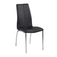 Комплект из 4-х стульев Asama, черный/серый