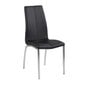4-ių kėdžių komplektas Asama, juodas/pilkas kaina ir informacija | Virtuvės ir valgomojo kėdės | pigu.lt