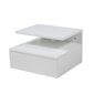 Pakabinama naktinė spintelė Ashlan, balta цена и информация | Spintelės prie lovos | pigu.lt