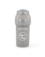 Бутылка Twistshake Anti-Colic, 180 мл, pastel grey цена и информация | Бутылочки и аксессуары | pigu.lt