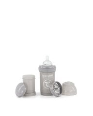 Buteliukas Twistshake Anti-Colic, 180 ml, pastel grey kaina ir informacija | Buteliukai kūdikiams ir jų priedai | pigu.lt