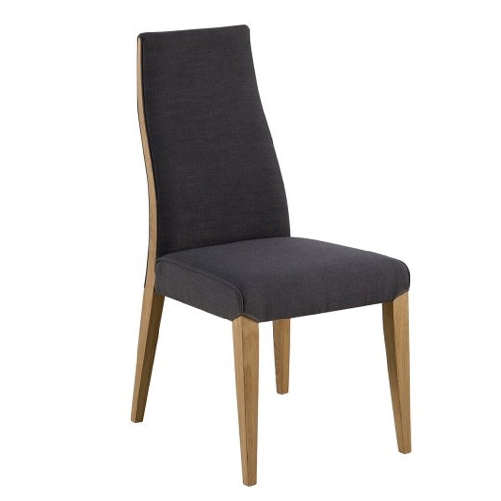 2-jų kėdžių komplektas Actona Bianca, pilkos/ąžuolo spalvos kaina ir informacija | Virtuvės ir valgomojo kėdės | pigu.lt