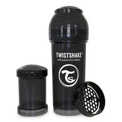 Twistshake Anti-Colic бутылочка с соской 260 мл, черный цена и информация | Бутылочки и аксессуары | pigu.lt