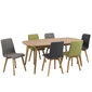2-jų kėdžių komplektas Arosa, šviesiai pilkas kaina ir informacija | Virtuvės ir valgomojo kėdės | pigu.lt